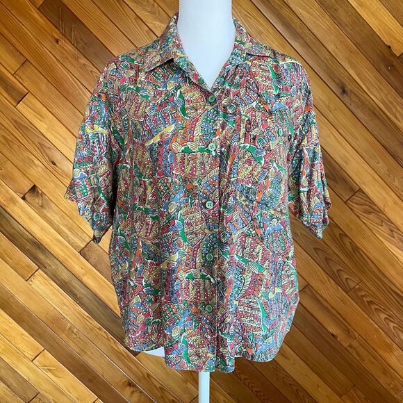 Vintage Rainbow Fish Party Shirt - Picture 1 of 5